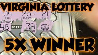 VIRGINIA Lottery 5X WINNER