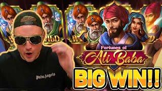 BIG WIN!! FORTUNES OF ALI BABA BIG WIN - Casino games from CasinoDaddys stream
