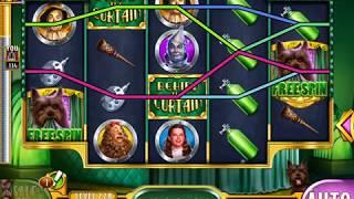 WIZARD OF OZ: BEHIND THE CURTAIN Video Slot Game with a FREE SPIN BONUS