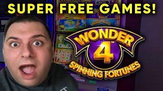 Super Free Games! BUFFALO GOLD BONUS! Wonder 4 Spinning Fortunes!!