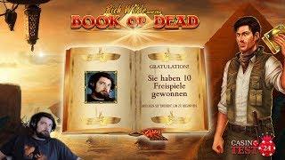 DOUBLE BONUS WITH BIG WIN ON BOOK OF DEAD SLOT (PLAY'N GO) - 2€ BET!