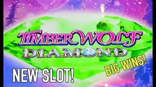 NEW!  TIMBERWOLF DIAMOND SLOT   GREAT RUN BIG WINS!