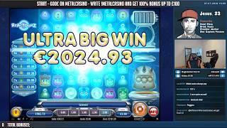 CHAIR BIG WIN! Gets a HUGE win on his favorite casino game reactoonz!