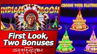 Indian Moon Slot - Two Free Spins Bonuses, First Look at New Cash Explosion Game