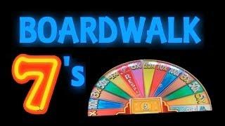 ★ BOARDWALK SEVENS!! Monopoly Boardwalk Sevens Slot Machine Bonus Spins! ~ WMS (DProxima)