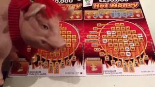 HOT MONEY Scratchcards.....Bingo....and Shoutout for Daniel..with Piggy
