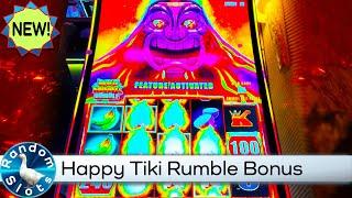 New⋆ Slots ⋆️Wild Fireball Rumble Happy Tiki Slot Machine Bonus