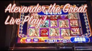 LIVE PLAY - Alexander the Great Slot Machine