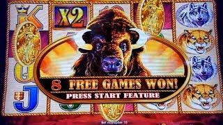 Buffalo Gold Slot Machine $6 Max Bet BONUSES Won & BIG Buffalo Line Hit | Live Slot Play w/NG