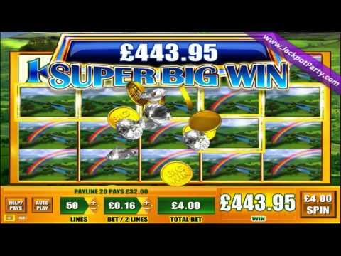 £1216 MEGA BIG WIN (304 X STAKE) ON LEPRECHAUNS FORTUNE™ AT JACKPOT PARTY®