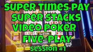 We Play A New Video Poker Game - Super Times Pay Super Stacks!