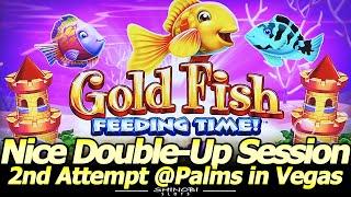 Gold Fish Feeding Time Castle Slot - Double-Up with Live Play and Bonuses at Palms casino in Vegas!
