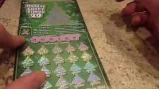 NEW GAME! SCRATCH OFF WINNER!! HOLIDAY LUCKY TIMES 20 $10 OHIO LOTTERY SCRATCH OFF TICKETS!