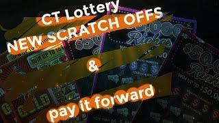 new scratch offs , from Connecticut Lottery, $50,000 Riches and the Diamonds & Gold lottery tickets