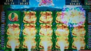 Lucky Honeycomb Slot Machine Bonus + BIG Line Hit - 8 Free Games w/ Random Wilds, Nice Win
