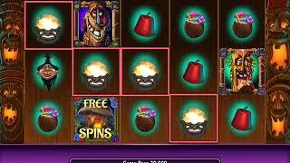 FREAKI TIKI Video Slot Casino Game with a LUAU FREE SPIN BONUS