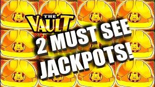 MUST SEE!  TWO BIG JACKPOTS, THE VAULT DIAMOND HEIST AND HUFF n PUFF SLOTS!