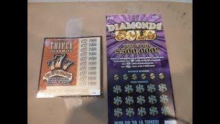 Scratching off TWO Instant Lottery Ticket Scratchcards - NICE WIN