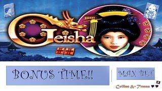 REALLY, Geisha  - Slot Machine Bonuses - MAX BET(2) ~ Aristocrat