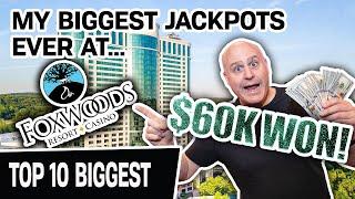 ⋆ Slots ⋆ My 10 BIGGEST Jackpots EVER at Foxwoods ⋆ Slots ⋆ Almost $60,000 In SLOT WINNINGS!