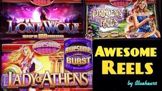 AWESOME REELS slot machines max bet BIG WIN COMPLIATION!