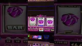 $25 MAX BET ⪢ Pink Diamond Slot Machine on a Cruise!