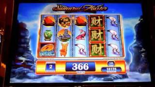 Samurai Master multi play slot machine bonus win