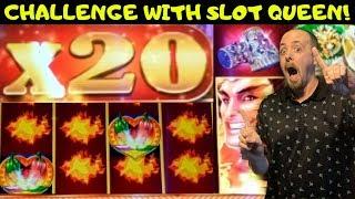 Challenge with Slot Queen• Who will WIN the Battle• (Chili Chili Fire)