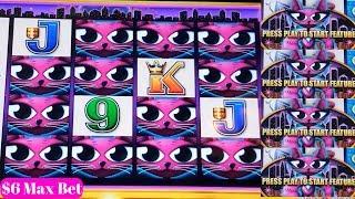 Miss Kitty Slot Machine Bonus Won •$6 Max Be•t | + Wonder 4 Tower 5 Dragons Slot Bonus w/Retriggers