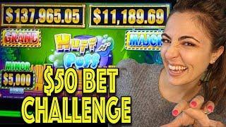 $50 BET CHALLENGE on HUFF n PUFF with $2,000!