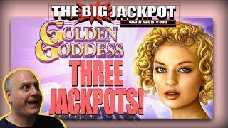 •3 JACKPOTS on GOLDEN GODDESS •FREE GAMES •FUN WIN$