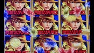 Rawhide - Konami - HUGE WIN! Full Screen Ladies Slot Machine Win