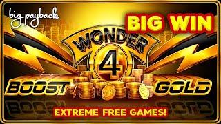 EXTREME FREE GAMES! Wonder 4 Boost Gold Slot - BIG WIN SESSION!