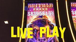 Buffalo Grand Live Play at Max Bet $3.75 Aristocrat Slot Machine