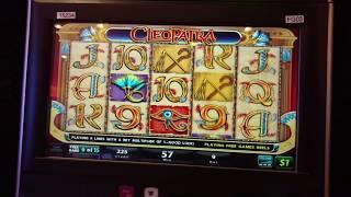 Get Away shoulder lurkers! High Limit Huge win $9 Cleopatra Slot machine free spins bonus IGT