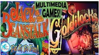 Multimedia Games Slot Machines - Jack & the Beanstalk/Goldilocks & the 3 Bears