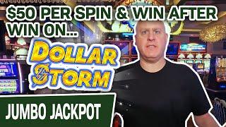 ⋆ Slots ⋆ HIGH-LIMIT MASSIVE $50 SPINS ⋆ Slots ⋆ CAN’T STOP WINNING on Dollar Storm Slots