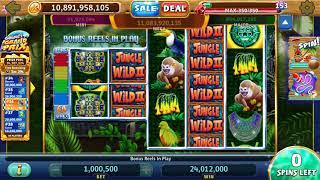JUNGLE WILD II Video Slot Casino Game with a FREE SPIN BONUS