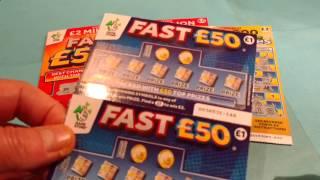FAST 50..FAST 500..9x LUCKY Scratchcards and .CASH 777..LUCKY LINES