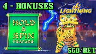 HIGH LIMIT Lightning Link Happy Lantern ~ $50 Bonus Round Slot Machine Casino