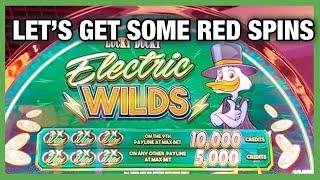 $18 MAX BET LUCKY DUCKY ELECTRIC WILDS SLOT AT CHOCTAW CASINO DURANT