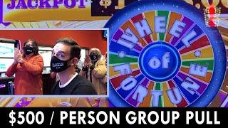 $8500 Wheel of Fortune ⋆ Slots ⋆ GROUP SLOT PULL IN LOUISIANA