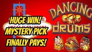 BIG WIN ON MYSTERY PICK-DANCING DRUMS