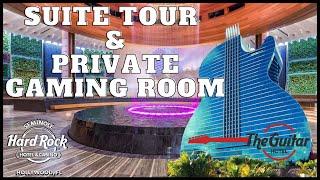 TOUR OF SUITE #13401 & PRIVATE GAMING ROOM ON 34TH FLOOR - SEMINOLE HARD ROCK HOTEL HOLLYWOOD, FL