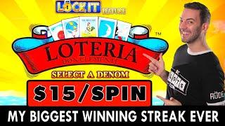 ⋆ Slots ⋆ My BIGGEST Winning Streak EVER on LOCK-IT LINK Loteria ⋆ Slots ⋆