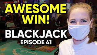 VERY LUCKY BLACKJACK SESSION! $1500 Buy In! Awesome Win!! Episode 41