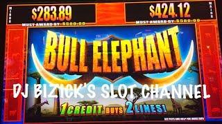 Bull Elephant Slot Machine - FREE SPIN BONUS! ~ CHECK IT OUT!!! • DJ BIZICK'S SLOT CHANNEL