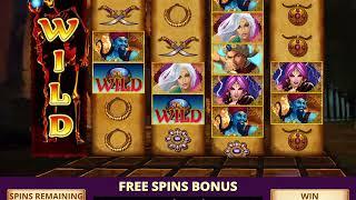 TREASURES OF ARABIA Video Slot Casino Game with a FIENDISH FREE SPIN BONUS