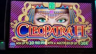 Cleopatra 2 Slot Machine Bonus Win $4 Bet !!! Live Play