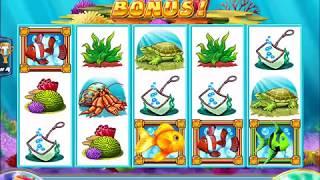 GOLD FISH Video Slot Casino Game with a "HUGE WIN" THREE NUMBER BONUS